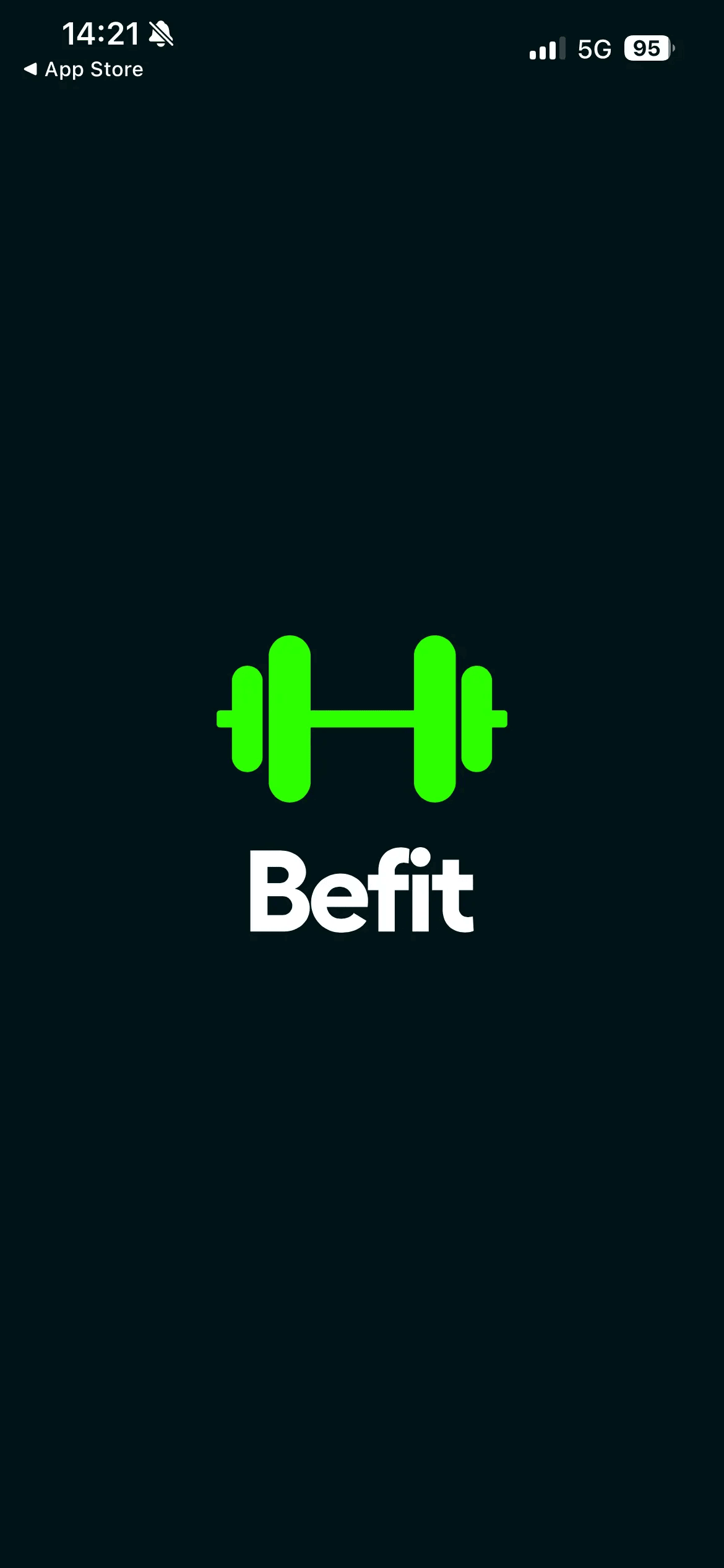 Befit: pantalla 1