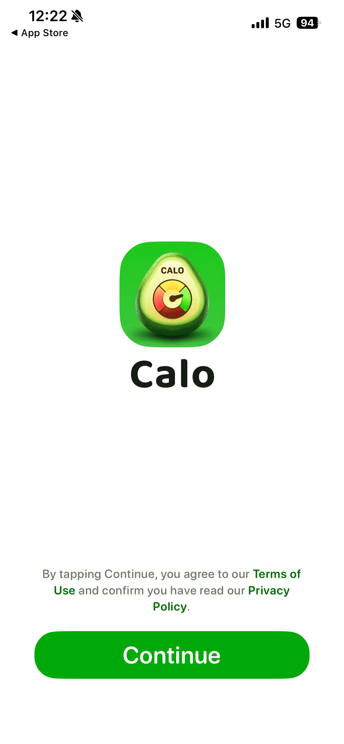 Calo: pantalla 1