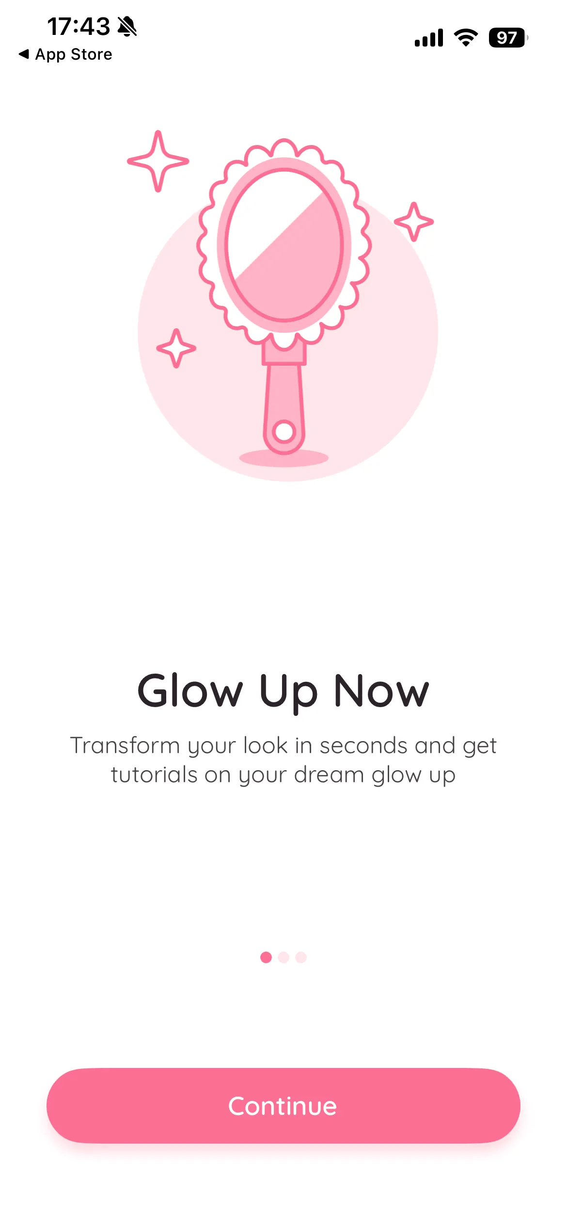 Glam Up: pantalla 1