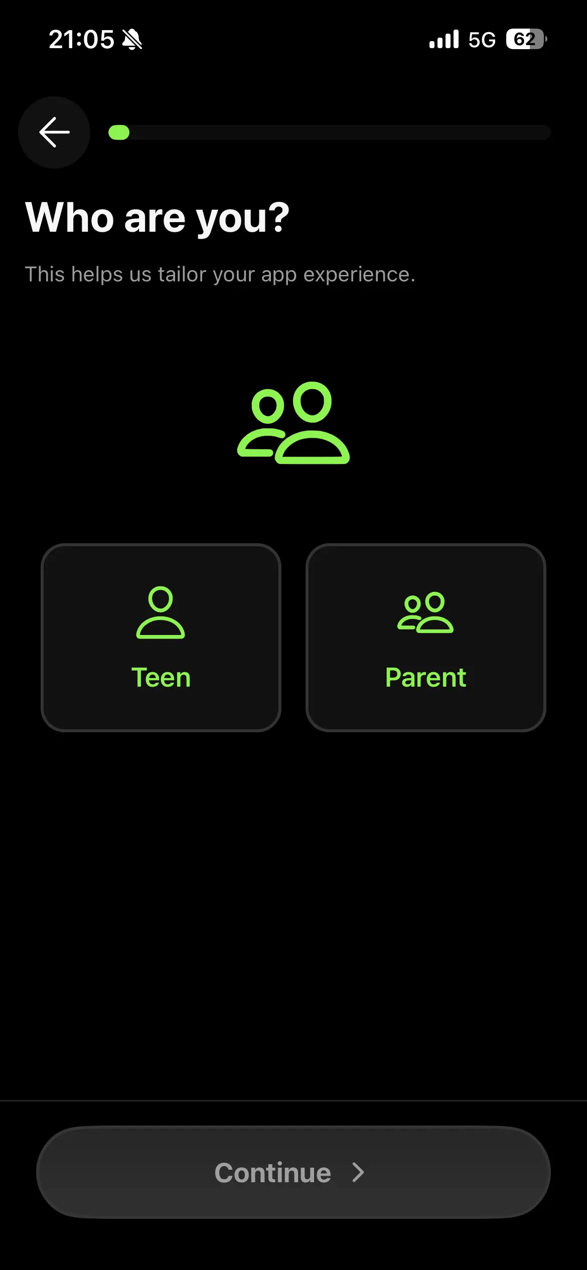 GoTall: pantalla 2
