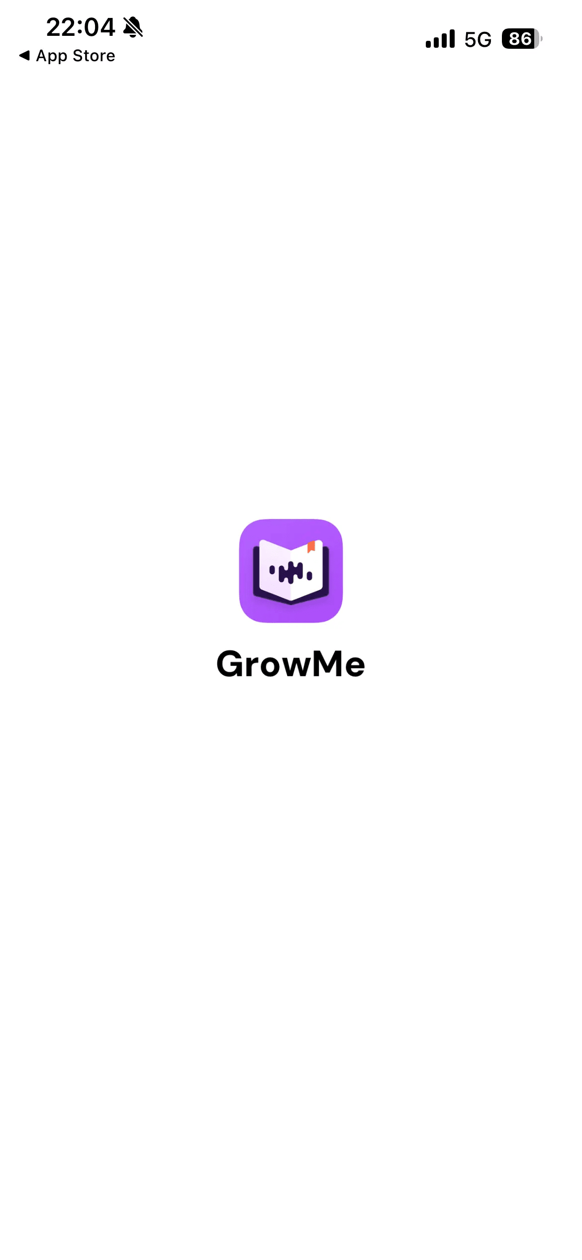 GrowMe: pantalla 1