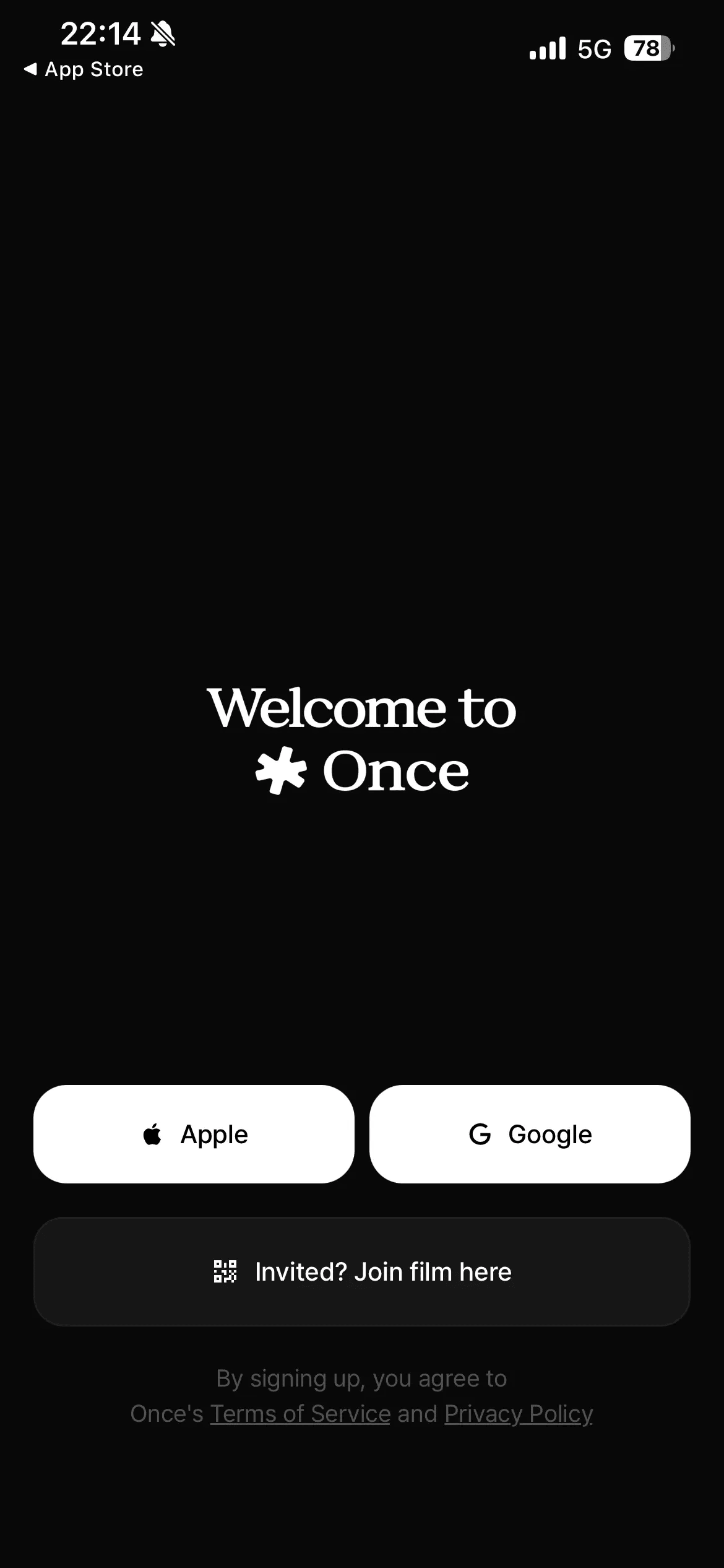 Once: pantalla 1