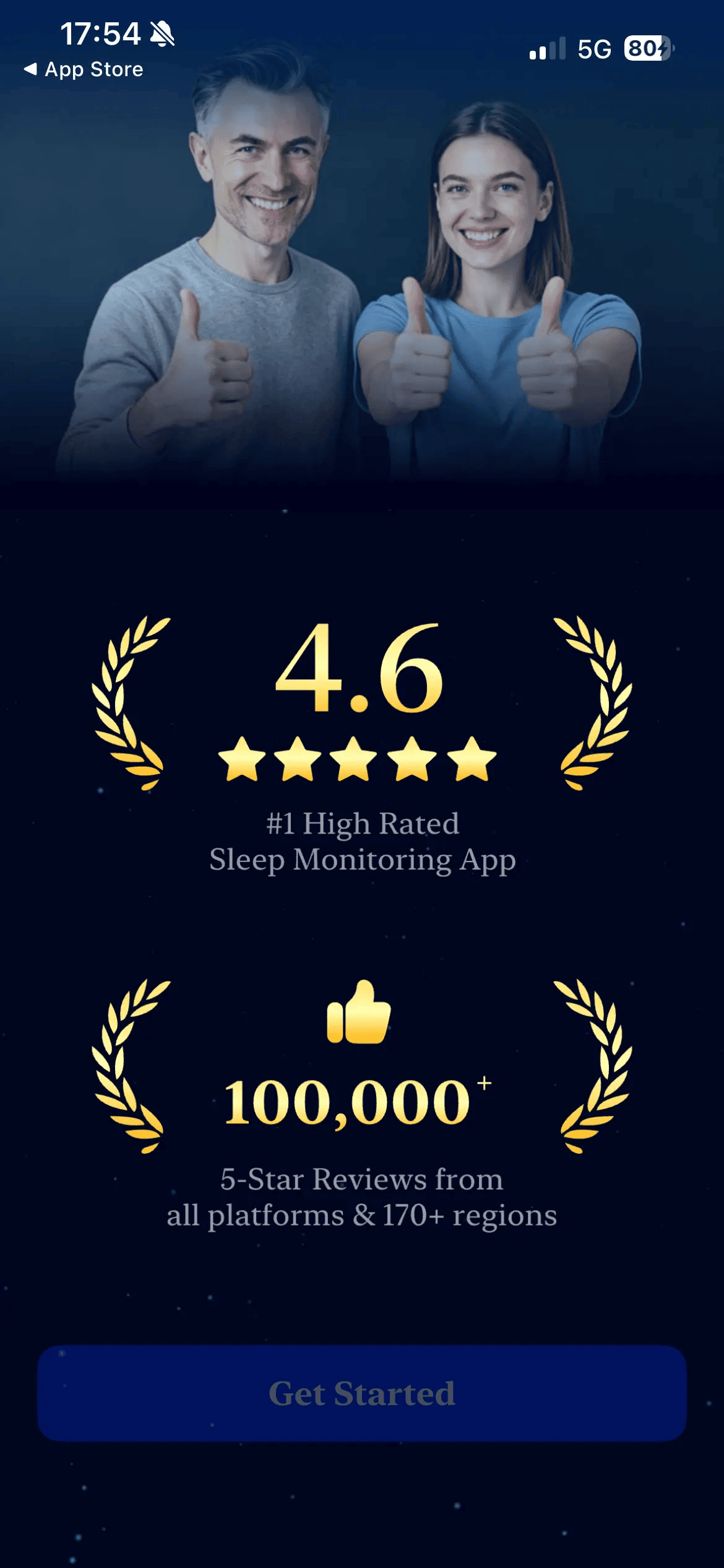Sleep Monitor: pantalla 1